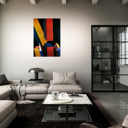 Byzantium - Hard Edge Painting - Miriam Schapiro Brushed Aluminum Print - 70x100 cm / 28x40 inches | Miriam Schapiro Aluminum Print | Miriam Schapiro Prints