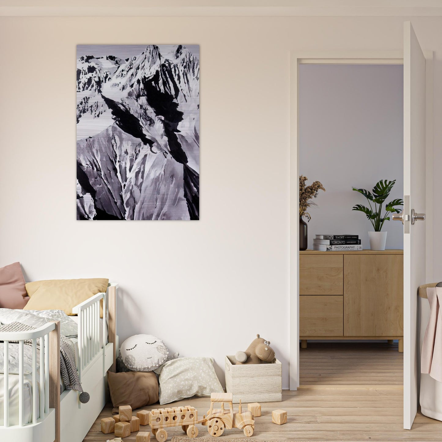 HIMALAYA - Gerhard Richter Brushed Aluminum Print - 70x100 cm / 28x40 inches | Gerhard Richter Aluminum Print | Gerhard Richter Prints