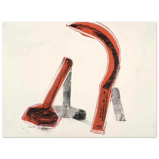 Andy Warhol - Hammer and Sickle Fine Art Poster - 13x18 cm / 5x7 inches