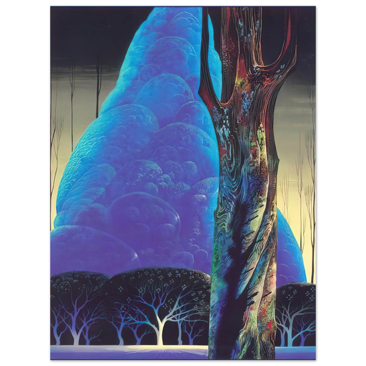 Eyvind Earle - Blue Nocturne  75x100 cm / 30x40inches Fine Art Poster