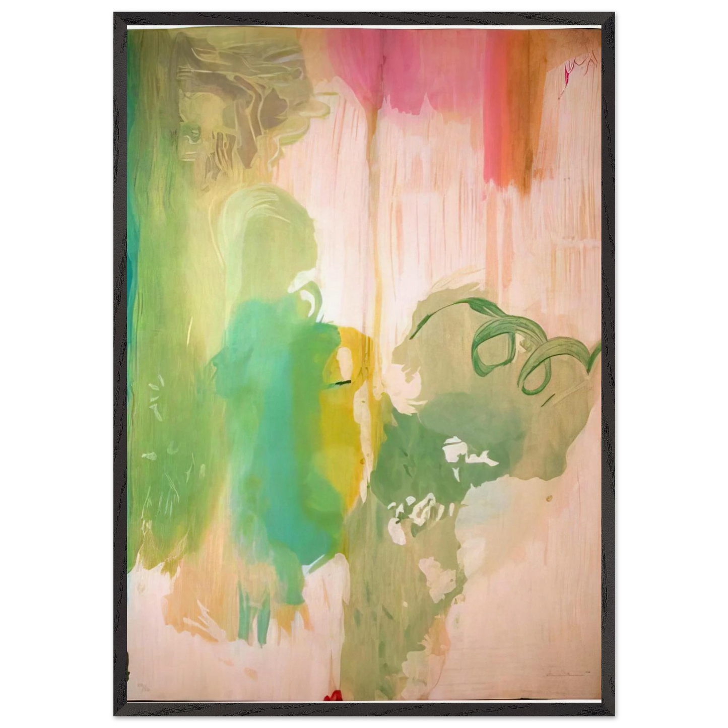 Snow Pines - 2004 - Helen Frankenthaler Framed Art Print – Black Wooden Frame - Default Title - -Framed Art Print