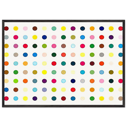 LSD - Damien Hirst Framed Art Print – Black Wooden Frame - Default Title - -Framed Art Print