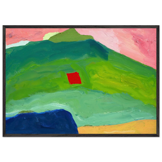 Untitled 17 - 1980 - Etel Adnan Framed Art Print – Black Wooden Frame - Default Title - -Framed Art Print