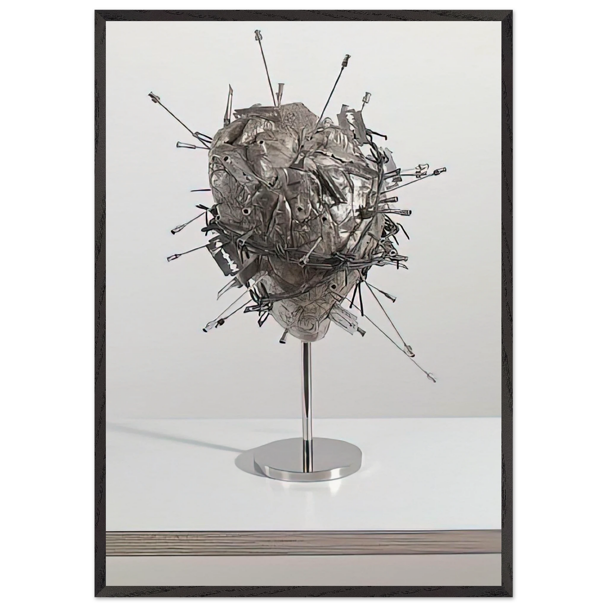 THE SACRED HEART - Damien Hirst Framed Art Print – Black Wooden Frame - Default Title - -Framed Art Print