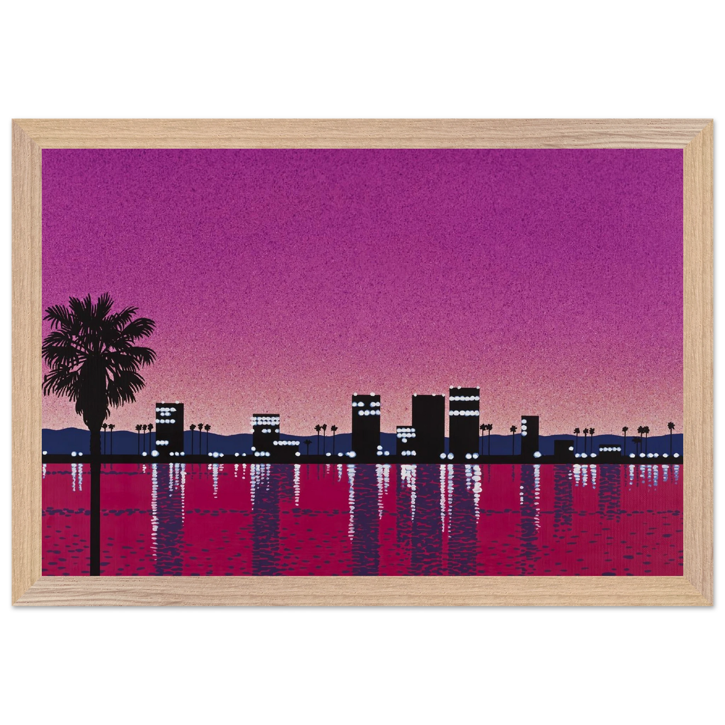 Hiroshi Nagai - The Limelight - monolog Wall Art - 21x29.7 cm / 8x12" - Premium Wooden Framed Poster With Fine Art Paper - Black frame
