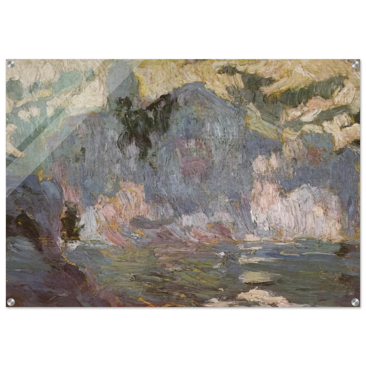 PLAYA PORT ALGUER FROM RIBA D EN PITXO - Salvador Dali Acrylic Print - 70x100 cm / 28x40″ inches