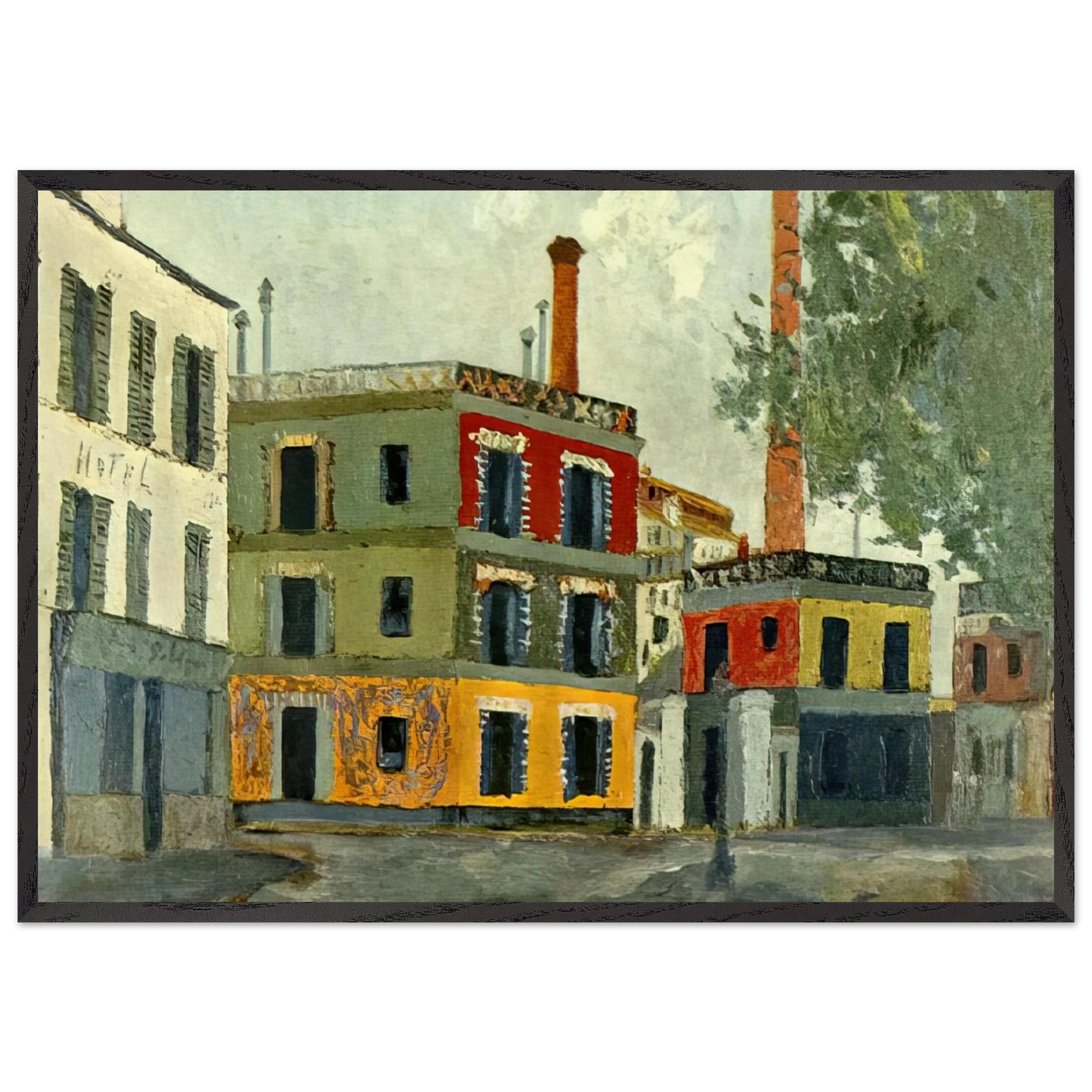 FACTORY N1 - Maurice Utrillo Framed Art Print – Black Wooden Frame - Default Title - -Framed Art Print