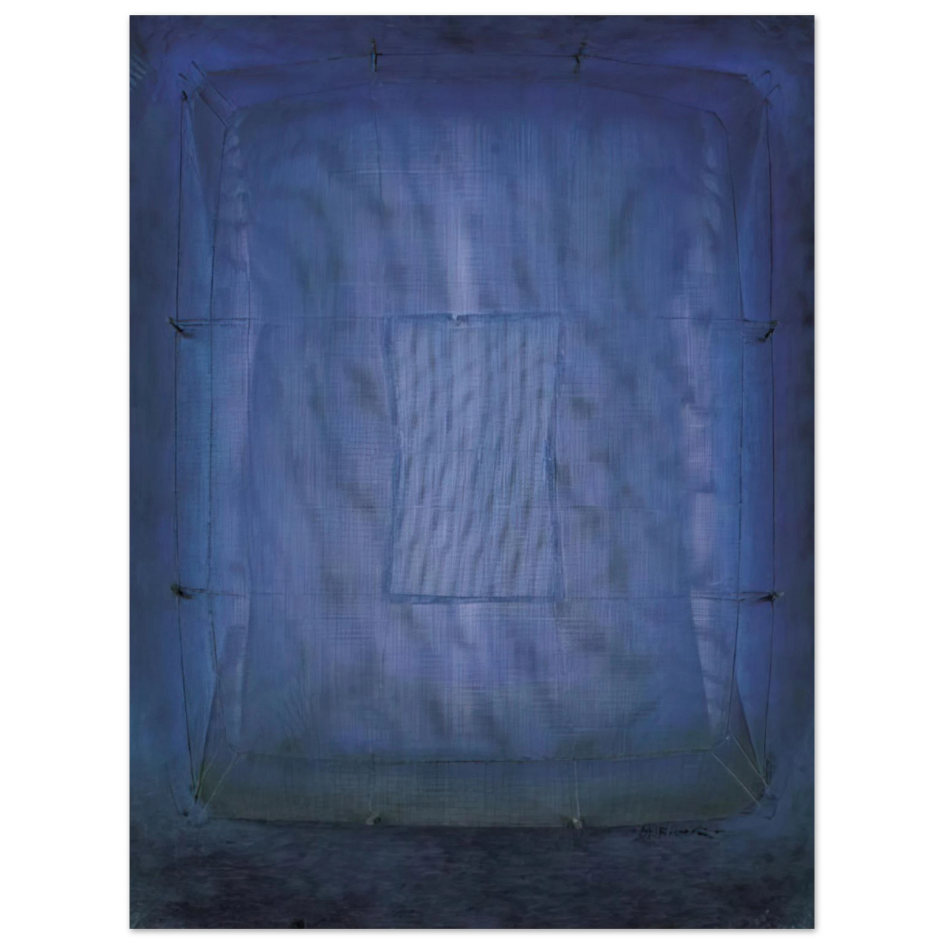 Manuel Rivera - Azul - Art Informel Fine Art Poster - Default Title