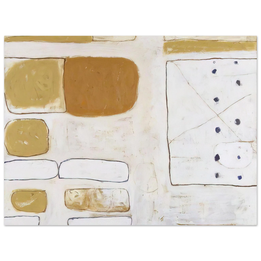William Scott - White, Sand and Ochre - 1961 Fine Art Poster - Default Title