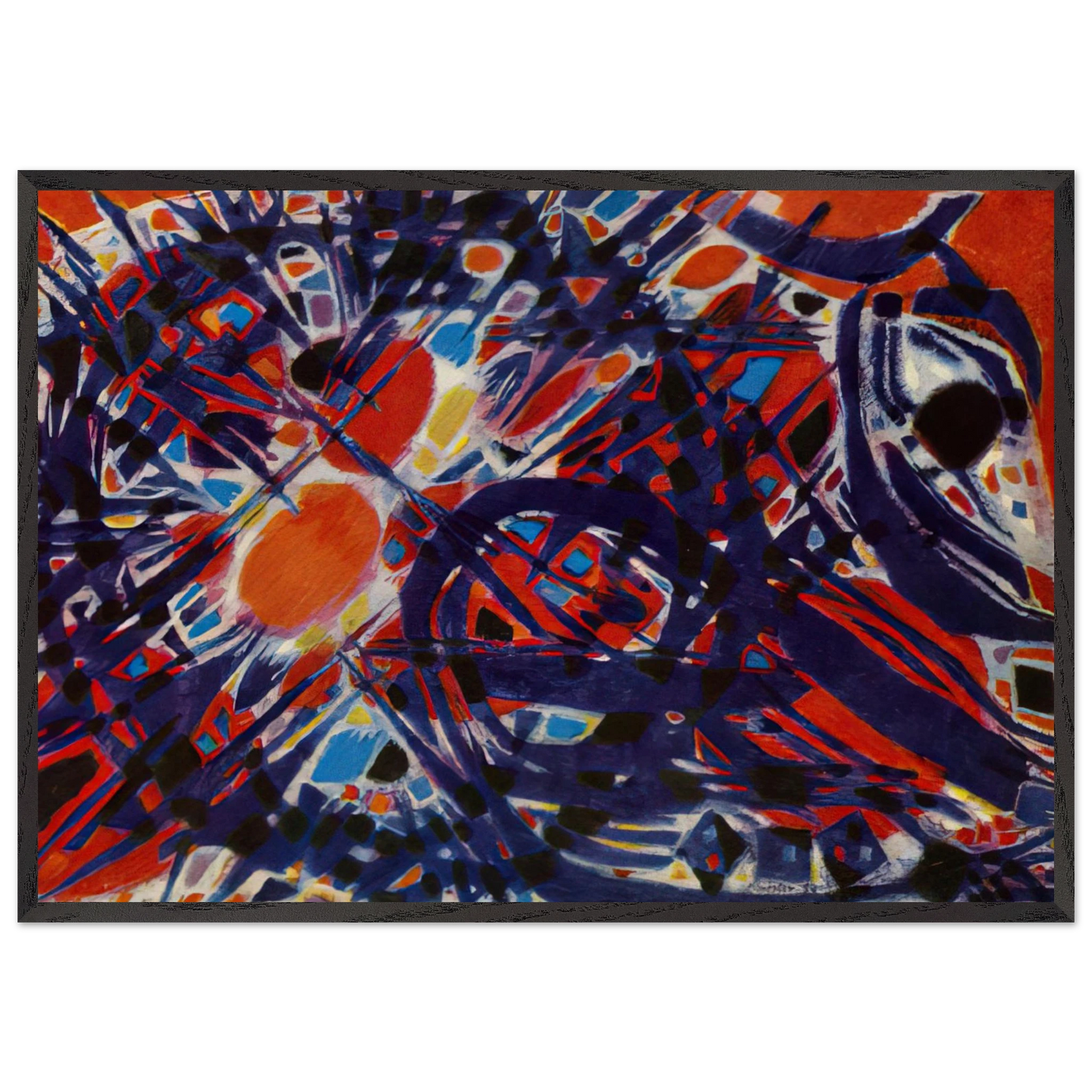 Couronne depines - 1954 - Alfred Manessier Framed Art Print – Black Wooden Frame - Default Title - -Framed Art Print