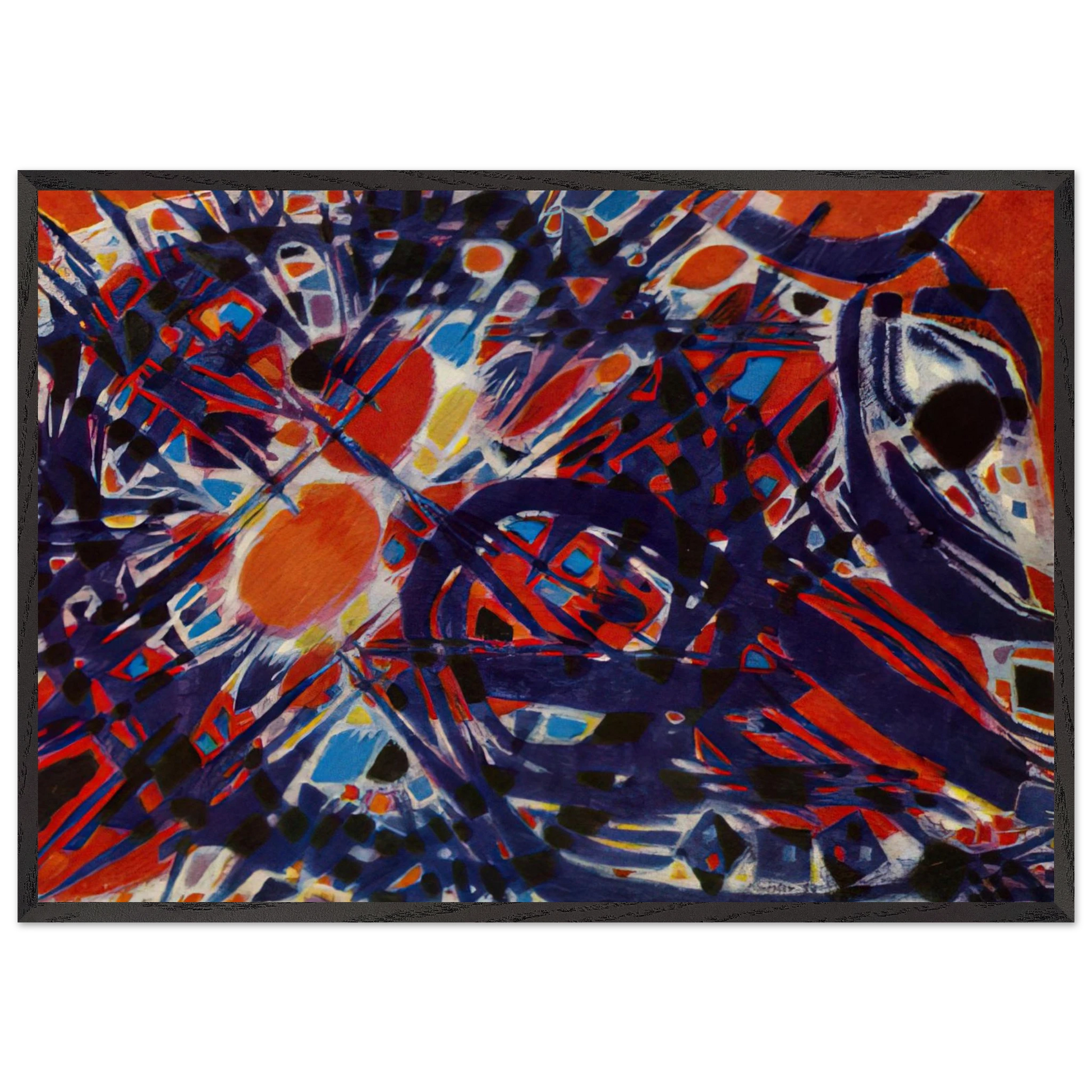 Couronne depines - 1954 - Alfred Manessier Framed Art Print – Black Wooden Frame - Default Title - -Framed Art Print