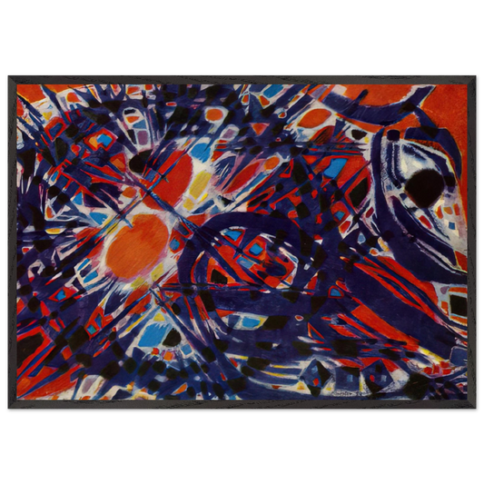 Couronne depines - 1954 - Alfred Manessier Framed Art Print – Black Wooden Frame - Default Title - -Framed Art Print