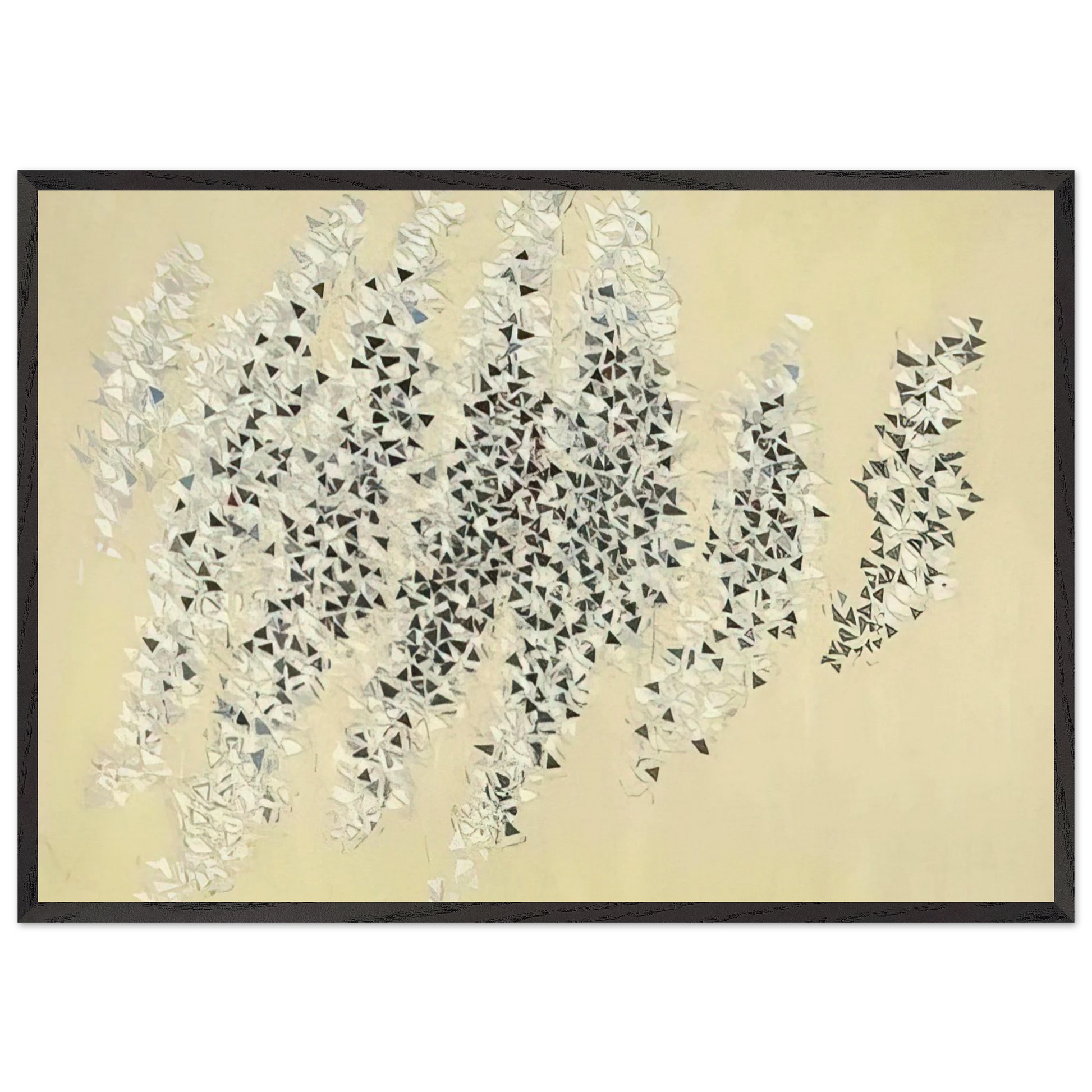 Development - 1984 - Robert Goodnough Framed Art Print – Black Wooden Frame - Default Title - -Framed Art Print