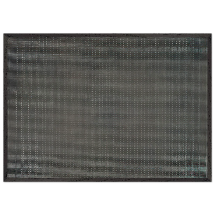 White Flower - Agnes Martin 70x100 cm / 28x40 inches Framed Art Print – Black Wooden Frame