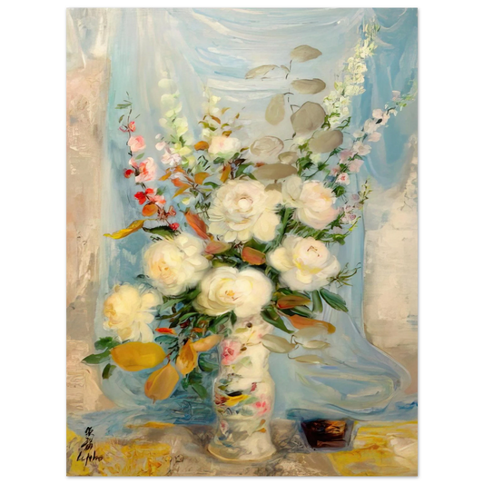 Le Pho - Les Pivones Blanches - Post-Impressionism Fine Art Poster - Default Title