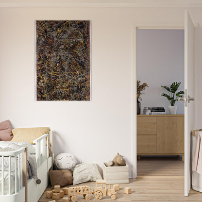 NUMBER 5 1948 1 - Jackson Pollock Brushed Aluminum Print - 70x100 cm / 28x40 inches | Jackson Pollock Aluminum Print | Jackson Pollock Prints