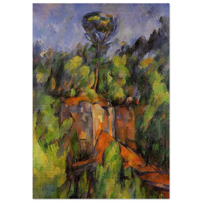Bibemus Quarry - Paul Cézanne Brushed Aluminum Print - 70x100 cm / 28x40 inches | Paul Cézanne Aluminum Print | Paul Cézanne Prints