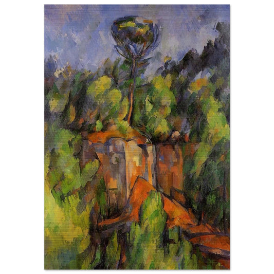 Bibemus Quarry - Paul Cézanne Brushed Aluminum Print - 70x100 cm / 28x40 inches | Paul Cézanne Aluminum Print | Paul Cézanne Prints