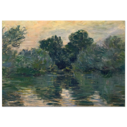 The Arm of the Seine - claude monet Brushed Aluminum Print - 70x100 cm / 28x40 inches | claude monet Aluminum Print | claude monet Prints