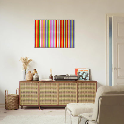 Powwow - 1969 - Gene Davis Brushed Aluminum Print - 70x100 cm / 28x40 inches | Gene Davis Aluminum Print | Gene Davis Prints