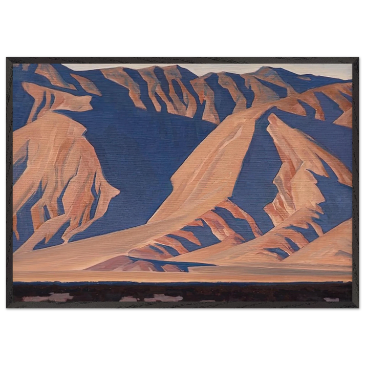 INYO MOUNTAINS 1944 - Maynard Dixon 70x100 cm / 28x40 inches Framed Art Print – Black Wooden Frame