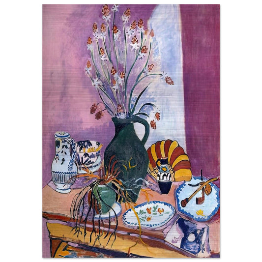 STILL LIFE WITH FLOWERS - Henri Matisse Brushed Aluminum Print - 70x100 cm / 28x40 inches | Henri Matisse Aluminum Print | Henri Matisse Prints