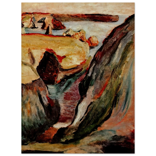 Henri Matisse - ROCHERS A BELLE ILE 1896 Fine Art Poster - Default Title