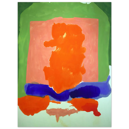 Helen Frankenthaler - Small s Paradise - 1964 Wall art - A3 (29.7 x 42  cm) - Premium Wooden Framed Poster With Fine Art Paper - White frame