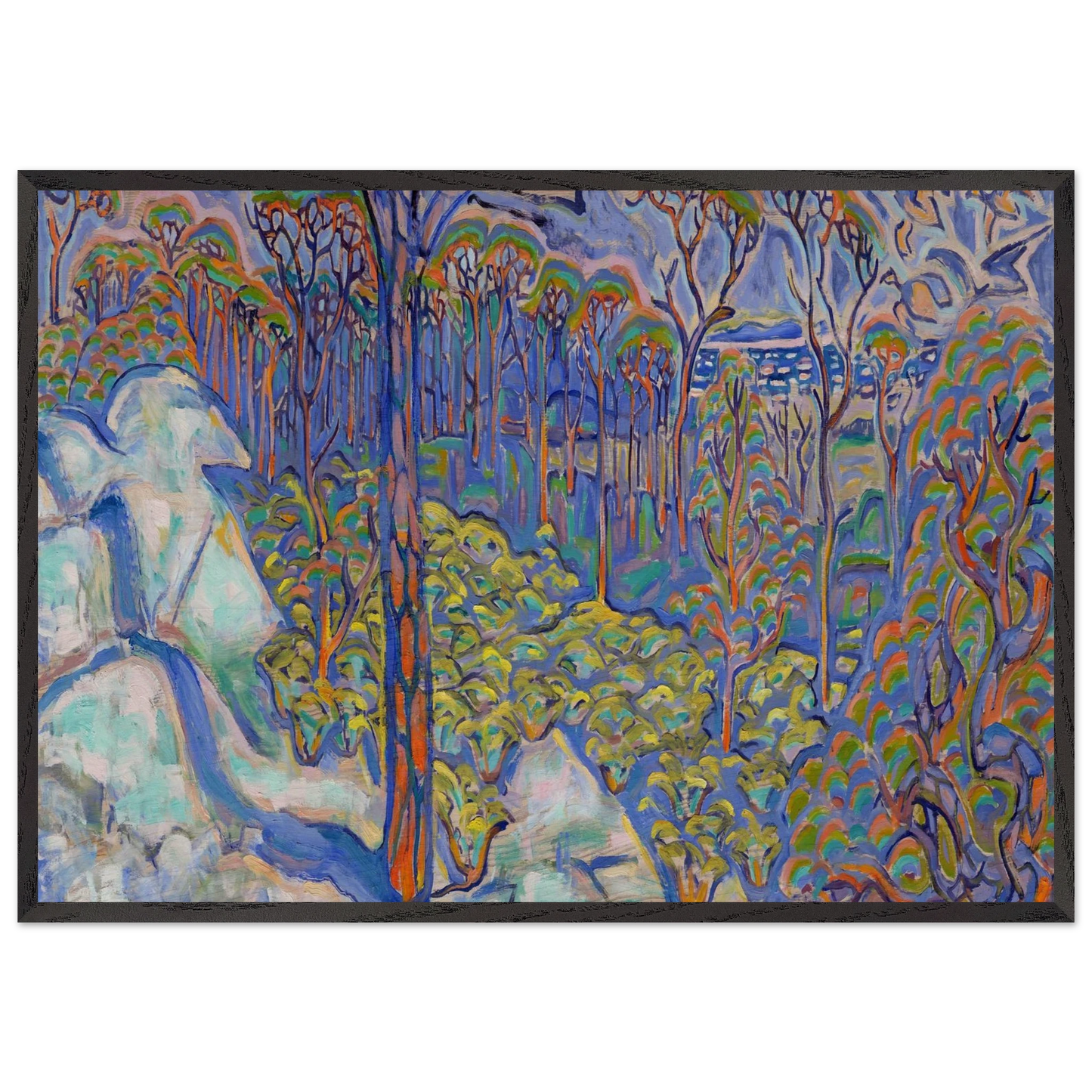 Walter Anderson N27 - Walter Inglis Anderson Framed Art Print – Black Wooden Frame - Default Title - -Framed Art Print