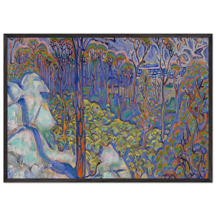 Walter Anderson N27 - Walter Inglis Anderson 70x100 cm / 28x40 inches Framed Art Print – Black Wooden Frame | Walter Anderson Prints