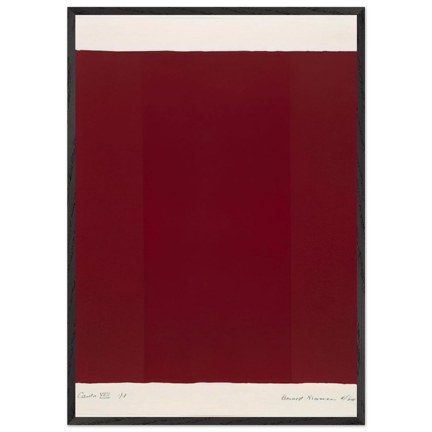 Canto XVII - Barnett Newman Framed Art Print – Black Wooden Frame - Default Title - -Framed Art Print