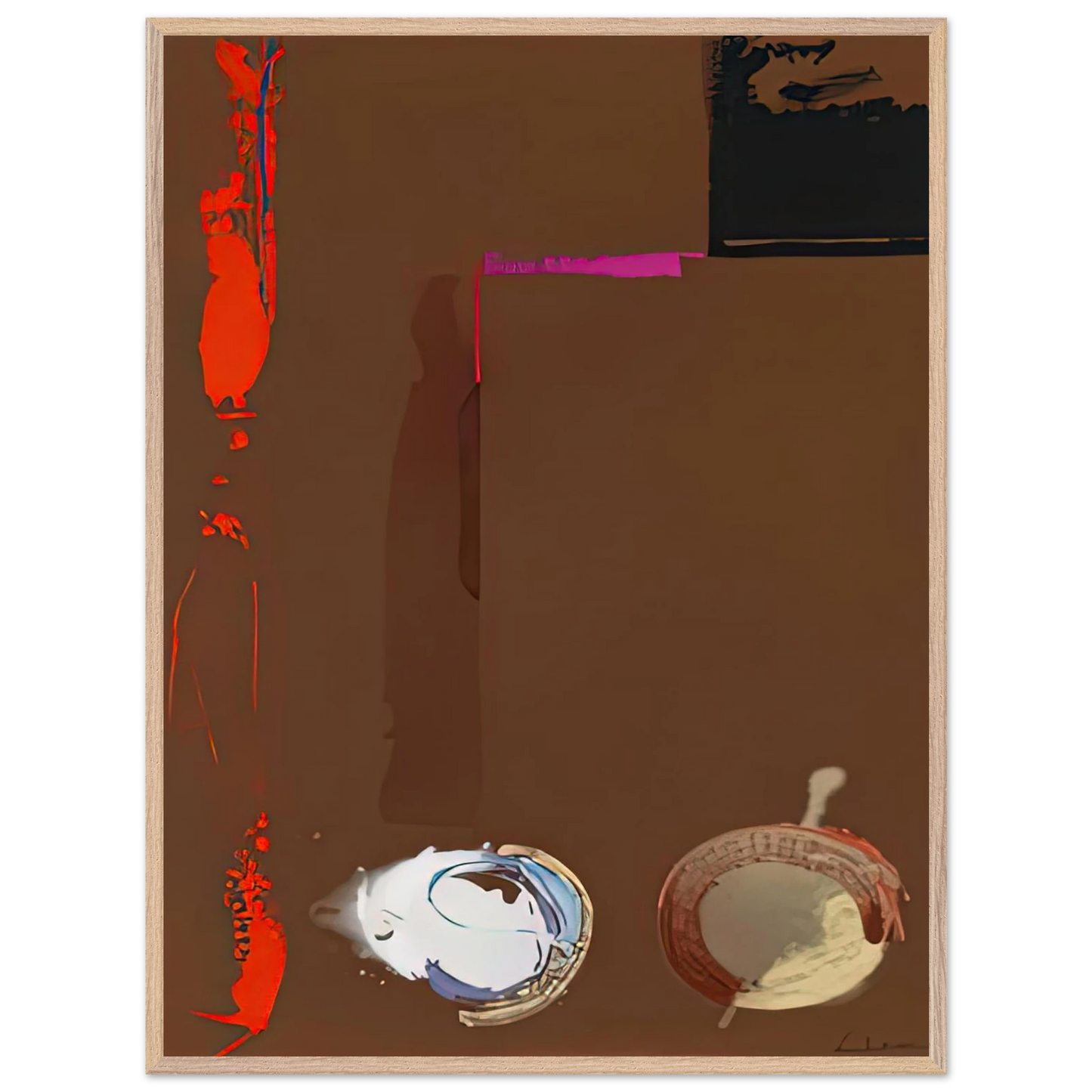 Helen Frankenthaler - Syzygy, 1987- Wall Art - 30x40 cm / 12x16 inches - Premium Wooden Framed Poster With Fine Art Paper - White frame