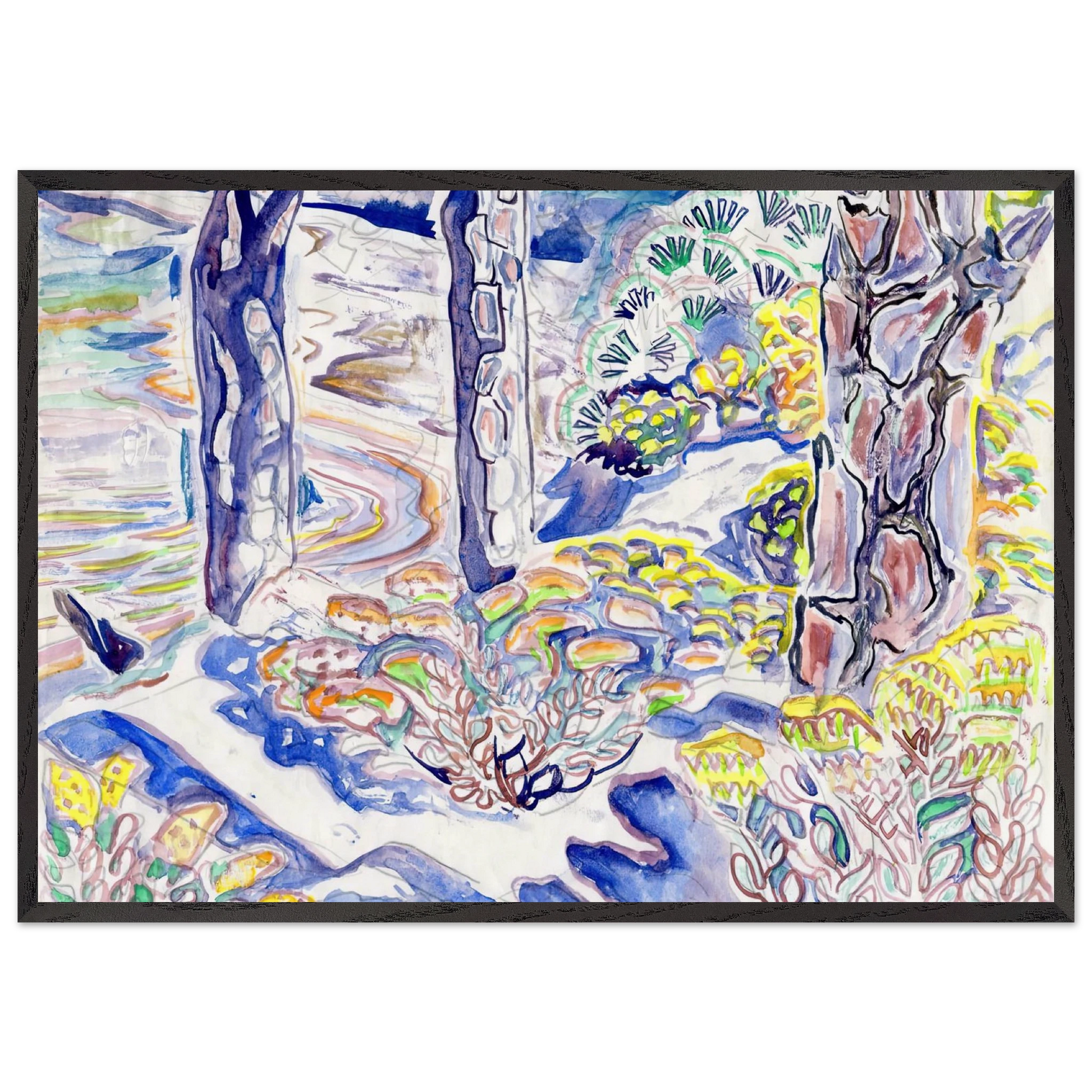 Walter Anderson N2 - Walter Inglis Anderson Framed Art Print – Black Wooden Frame - Default Title - -Framed Art Print