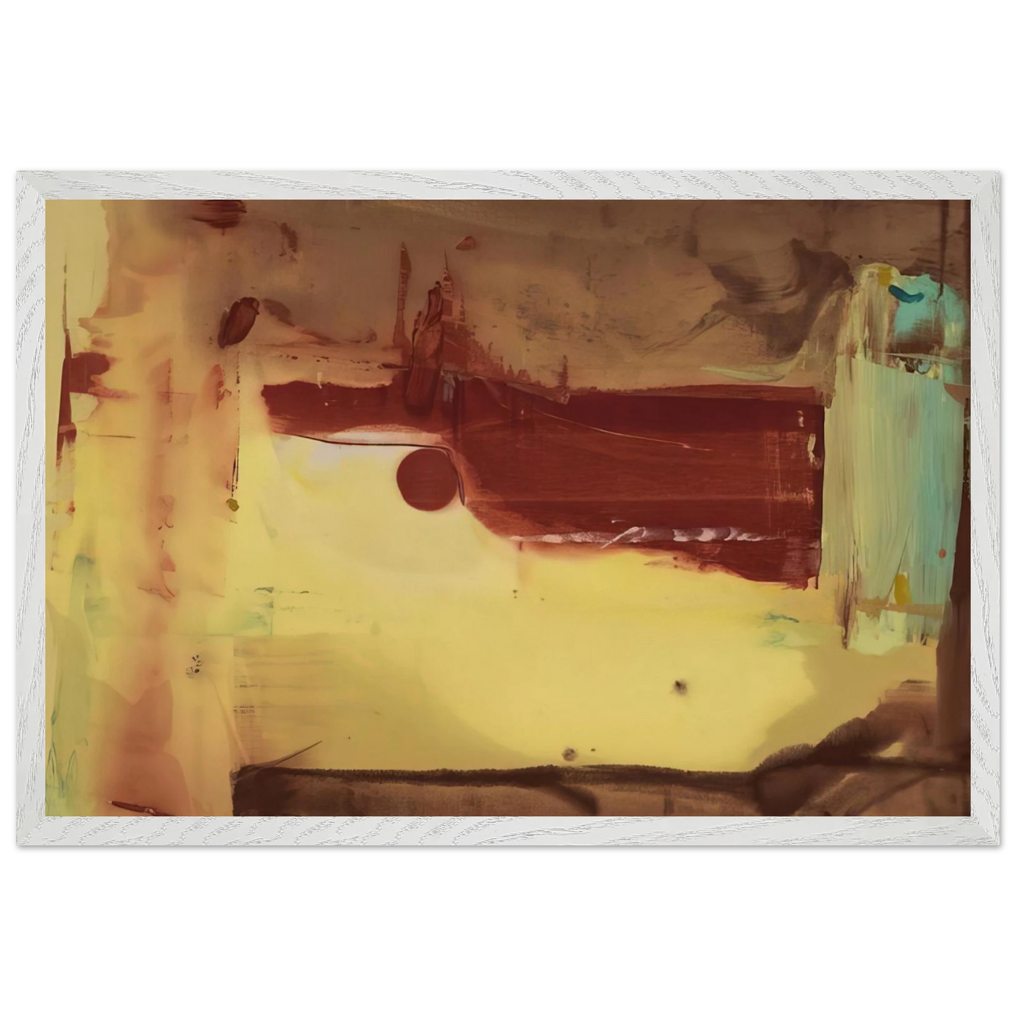Helen Frankenthaler - Desert Pass - 1976 Wall art - A1 (59.4 x 84.1  cm) - Premium Wooden Framed Poster With Fine Art Paper - Wood frame
