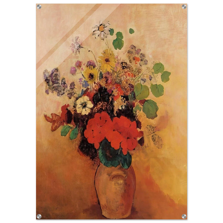 VASE OF FLOWERS 5 - Odilon Redon Acrylic Print - 70x100 cm / 28x40″ inches