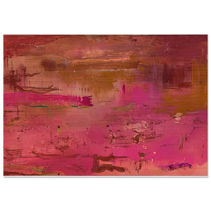 Dream Walk Red, 1978- - Helen Frankenthaler Brushed Aluminum Print - 70x100 cm / 28x40 inches | Helen Frankenthaler Aluminum Print | Helen Frankenthaler Prints