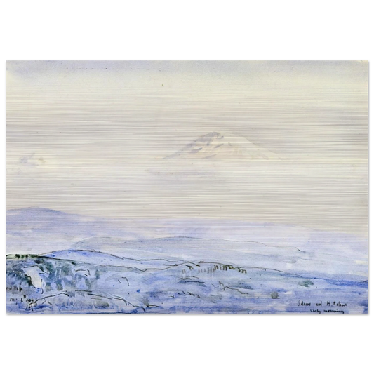 Adams and St. Helen's, Early Morning - Childe Hassam Brushed Aluminum Print - 70x100 cm / 28x40 inches | Childe Hassam Aluminum Print | Childe Hassam Prints