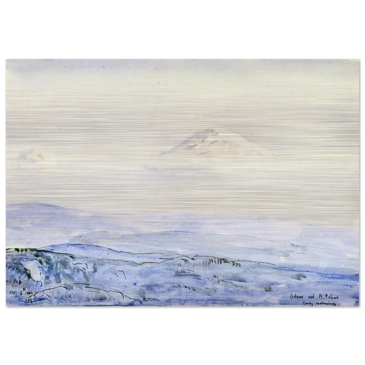 Adams and St. Helen's, Early Morning - Childe Hassam Brushed Aluminum Print - 70x100 cm / 28x40 inches | Childe Hassam Aluminum Print | Childe Hassam Prints