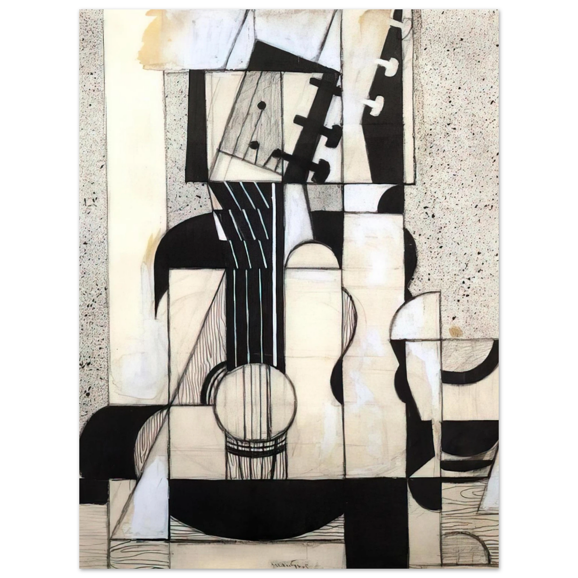 Juan Gris - STILL LIFE WITH GUITAR 1913 Fine Art Poster - Default Title