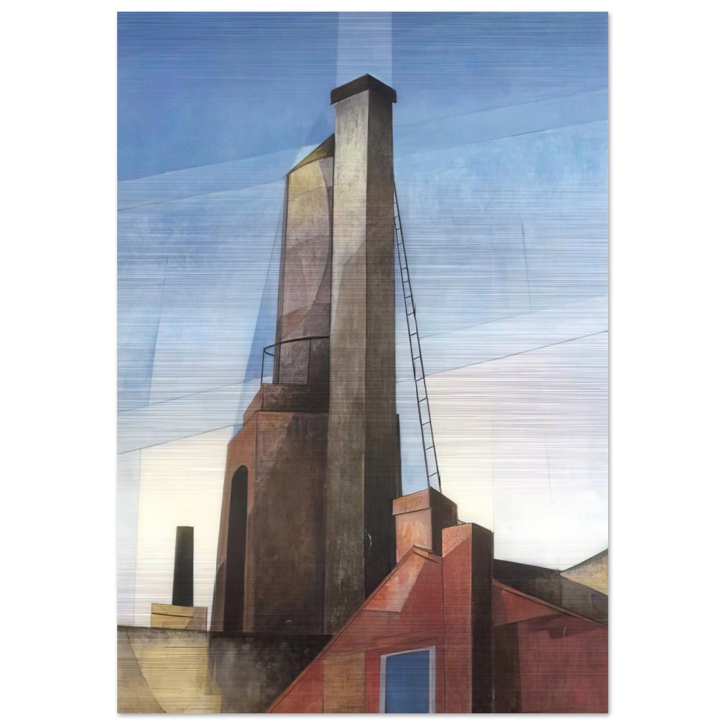 Aucassin and Nicolette - 1921 - Charles Demuth Brushed Aluminum Print - 70x100 cm / 28x40 inches | Charles Demuth Aluminum Print | Charles Demuth Prints