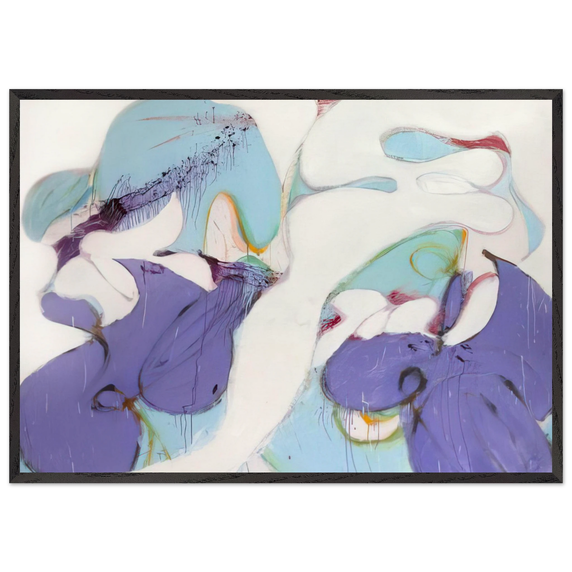 Claudia - 1975 - Norman Bluhm Framed Art Print – Black Wooden Frame - Default Title - -Framed Art Print