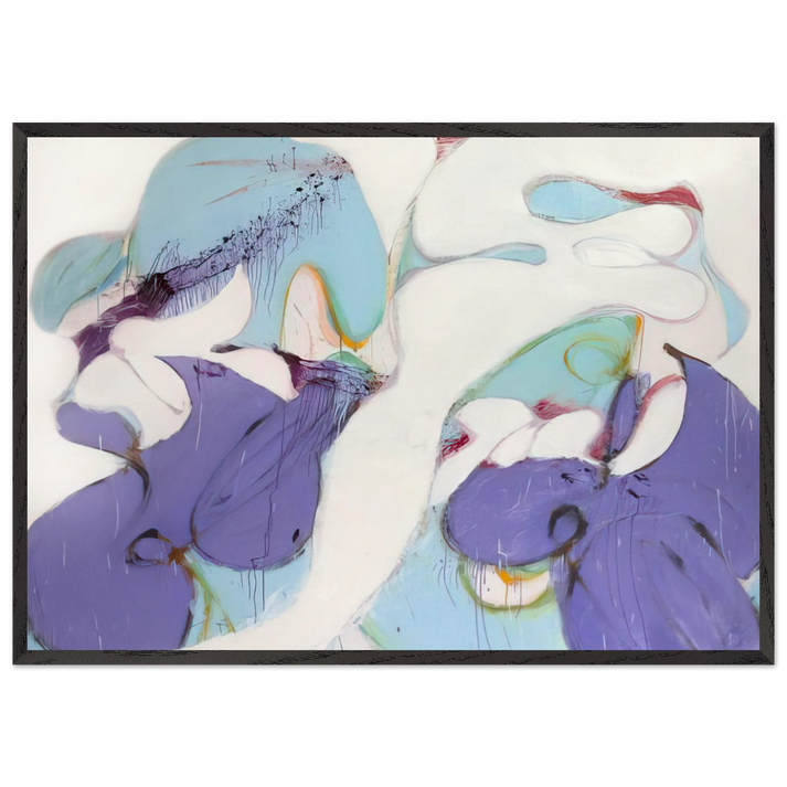 Claudia - 1975 - Norman Bluhm 70x100 cm / 28x40 inches Framed Art Print – Black Wooden Frame