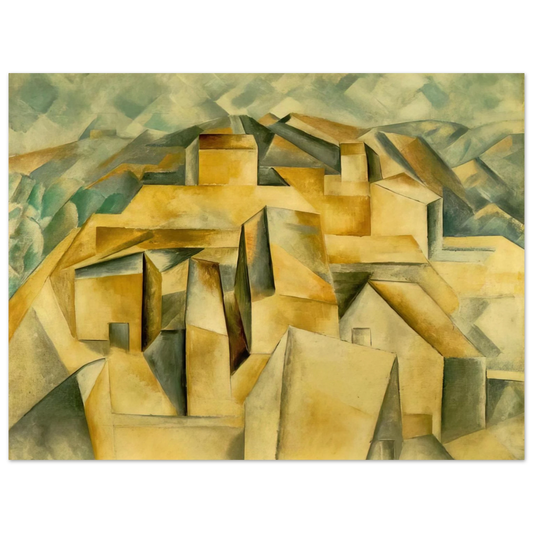 Pablo Picasso - Houses on the hill Fine Art Poster - Default Title