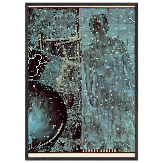 Winter N2 - Jasper Johns Framed Art Print – Black Wooden Frame - Default Title - -Framed Art Print