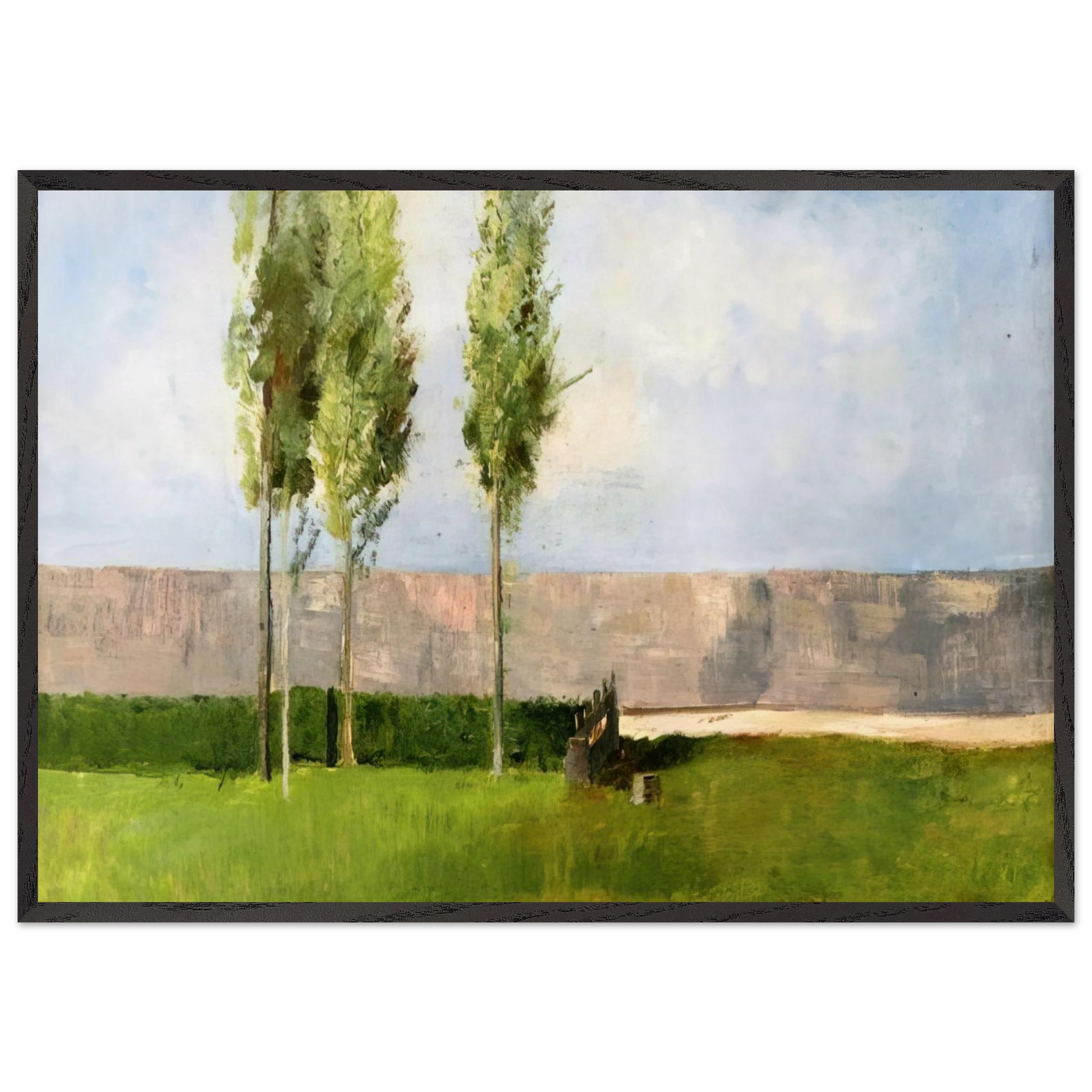 THE MEADOW - Odilon Redon Framed Art Print – Black Wooden Frame - Default Title - -Framed Art Print