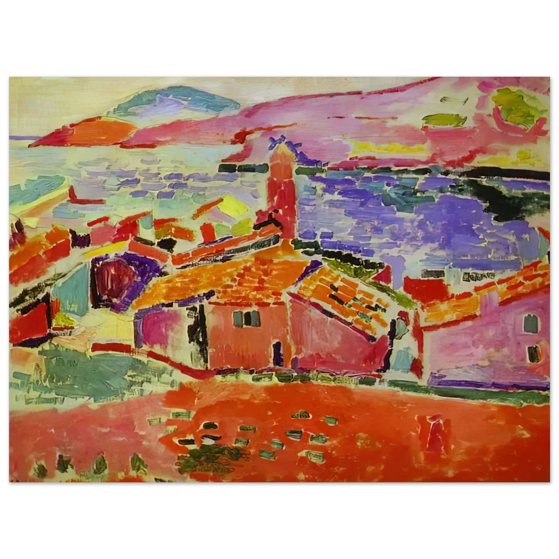 Henri Matisse - VIEW OF COLLIOURE 1 Fine Art Poster - Default Title