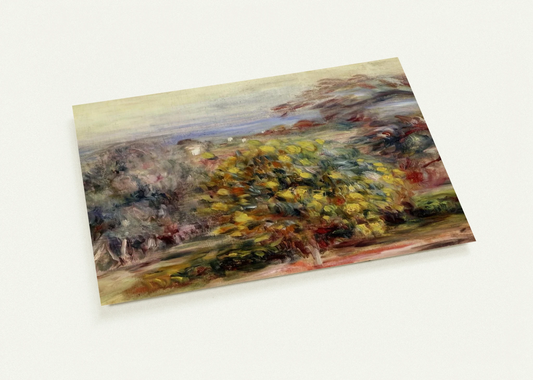 Landscape at Collettes By Pierre-Auguste Renoir Pack of 10 Post Cards | Pierre-Auguste Renoir Post Cards | A6 (10.5 x 14.8 cm) - 4.1 x 5.8 inches