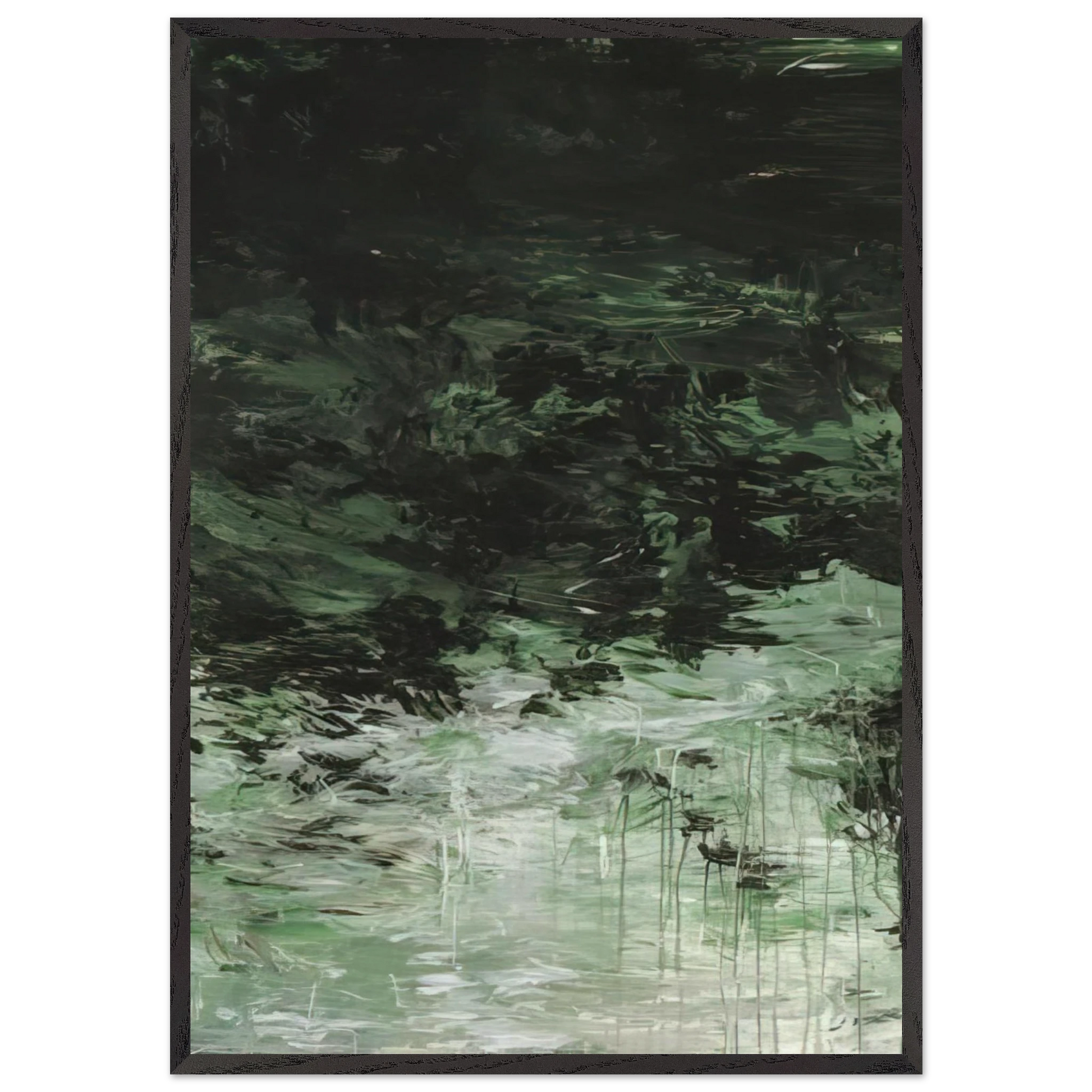 Untitled Part VIII - Cy Twombly Framed Art Print – Black Wooden Frame - Default Title - -Framed Art Print