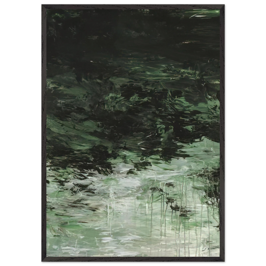 Untitled Part VIII - Cy Twombly Framed Art Print – Black Wooden Frame - Default Title - -Framed Art Print