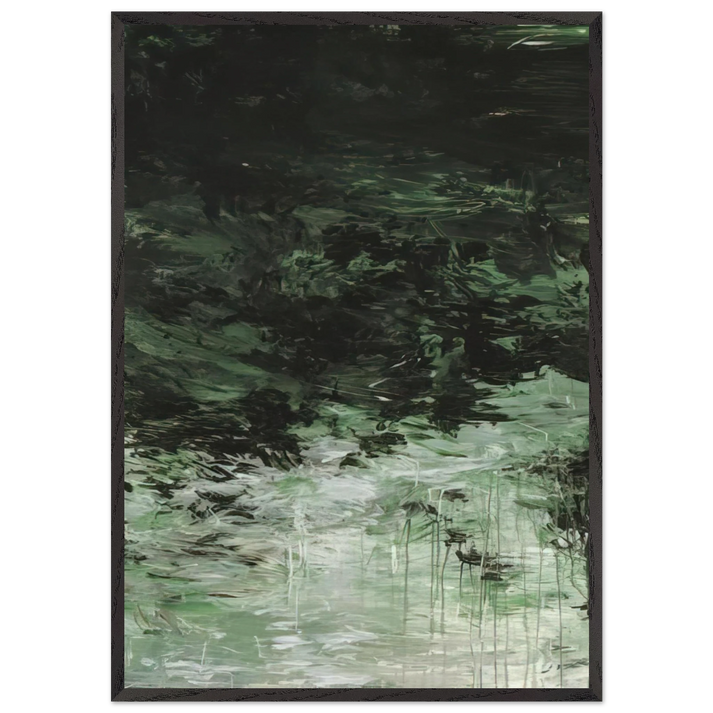 Untitled Part VIII - Cy Twombly 70x100 cm / 28x40 inches Framed Art Print – Black Wooden Frame